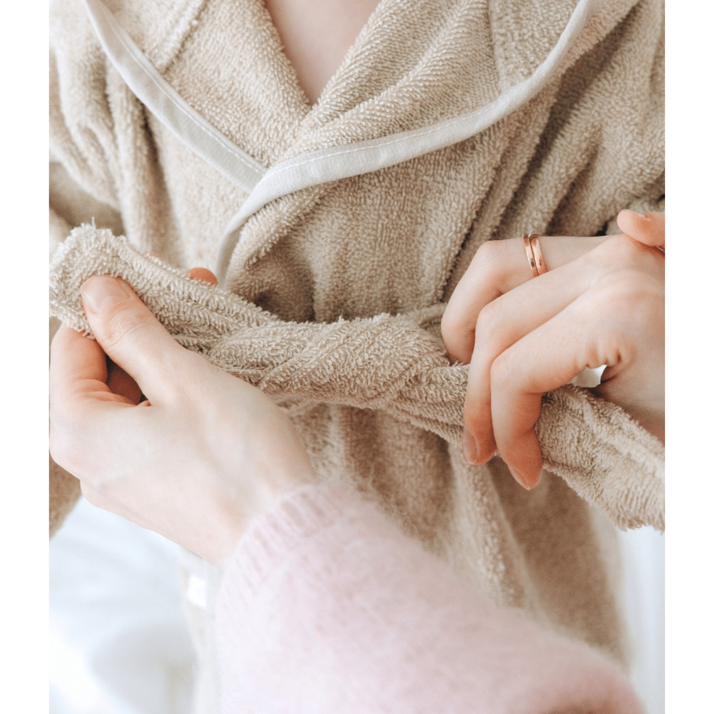 Badjas - sandstone beige